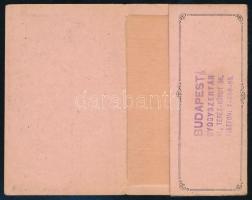 cca 1910 Selyem angoltapasz budapesti gyógyszertár által lepecsételt