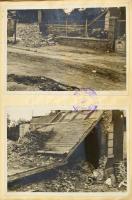 1944 Csepeli lakóház bombatalálat utáni károk jegyzőkönyve 9 fotóval