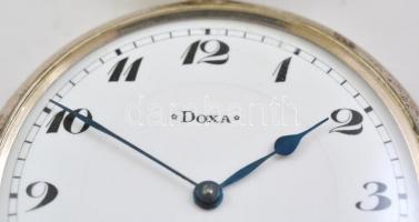 Ezüst Doxa zsebóra, szép, működő állapotban / Silver pocket watch