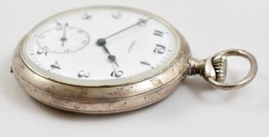 Ezüst Doxa zsebóra, szép, működő állapotban / Silver pocket watch