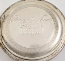 Duplafedeles ezüst Omega zsebóra, szép, működő állapotban / Silver pocket watch