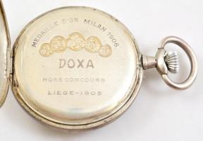 Ezüst Doxa zsebóra, szép, működő állapotban / Silver pocket watch