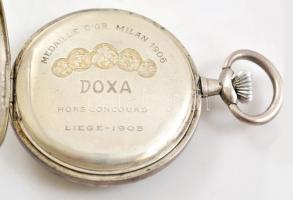 Ezüst Doxa zsebóra, szép, működő állapotban / Silver pocket watch