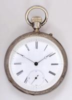 Ezüst Longines zsebóra, szép, működő állapotban / Silver pocket watch