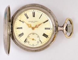 Johann Jorgo Wien, duplafedeles ezüst zsebóra szép, működő állapotban / Silver pocket watch