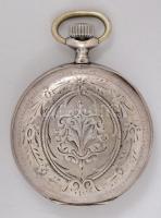 Johann Jorgo Wien, duplafedeles ezüst zsebóra szép, működő állapotban / Silver pocket watch