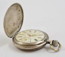 Johann Jorgo Wien, duplafedeles ezüst zsebóra szép, működő állapotban / Silver pocket watch