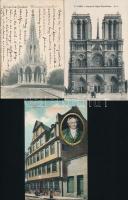 68 db régi külföldi városképes lap, többsége kiváló állapotban