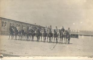 1913 Ungvár, Uzshorod, Uzhhorod, Uzhorod; lovas tüzérek / cavalrymen. photo (Rb)