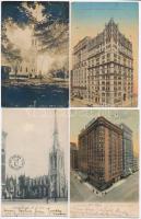 51 db RÉGI amerikai városképes lap / 51 pre-1930 town-view postcards from USA