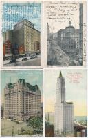51 db RÉGI amerikai városképes lap / 51 pre-1930 town-view postcards from USA