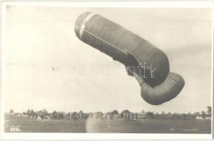 1916 Ein Fesselballon. K.u.K. Feldbuchhandlungen der 4. Armee. Originalfoto F. J. Marik / WWI K.u.k. military tethered balloon