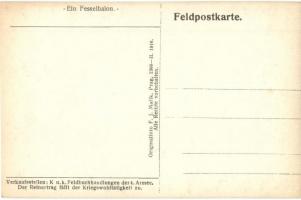 1916 Ein Fesselballon. K.u.K. Feldbuchhandlungen der 4. Armee. Originalfoto F. J. Marik / WWI K.u.k....