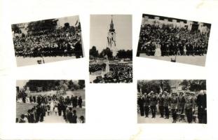 1940 Margitta, Marghita; országzászló avatási ünnepség. Sass Béla felvétele / Hungarian flag inauguration