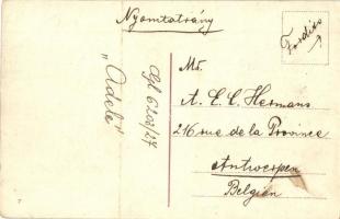 Budapest II. Margit körút, Margit Park Kávéház, villamosok, TCV card (EK)