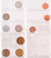 Albumnyi vegyes magyar és külföldi fémpénz tétel, mellette ~560g kis zacskónyi vegyes fémpénz tétel ...