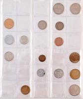 Albumnyi vegyes magyar és külföldi fémpénz tétel, mellette ~560g kis zacskónyi vegyes fémpénz tétel ...