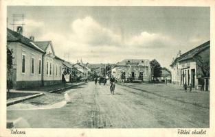 1938 Tolcsva, Fő tér, Lusztig Dániel üzlete (r)