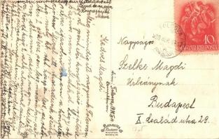 1938 Tolcsva, Fő tér, Lusztig Dániel üzlete (r)