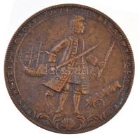 Német államok / Hannover 1769. Vernon admirálisnak, aki hat hajóval elfoglalta Portobellot és visszaállította a britek dicsőségét kétoldalas Br emlékérem (13,44g/37mm) T:2 / German States / Hanover 1769. THE BRITISH GLORY REVIV D BY ADMIRAL VERNON / WHO TOOK PORTO BELLO WITH SIX SHIPS ONLY double-sided Br commemorative medallion (13,44g/37mm) C:XF