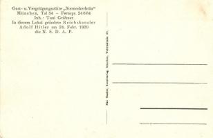 München, Munich; Gast- und Vergnügungsstätte "Sterneckerbräu" / restaurant interior with s...