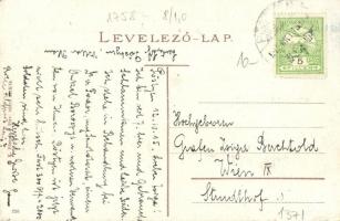 Pöstyén, Pistyan, Piestany; Király sor nyaralókkal / villa alley