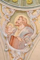 Berky János Tibor (1913-1982): Az ugodi római katolikus templom freskótervei, 2 db, vegyes technika,...