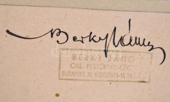 Berky János Tibor (1913-1982): A homokbödögei római katolikus templom freskótervei, 4 db, vegyes tec...