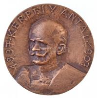 1967. Kerpely Antal 1837-1907 / Országos Magyar Bányászati és Kohászati Egyesület Br emlékérem (66mm) T:2