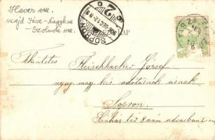 1906 Tiszafüred, M. kir. posta, távirda és telefon hivatal (Rb)