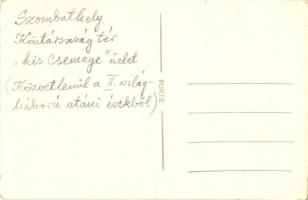 ~1946 Szombathely, Kis Csemege közért üzlet a Köztársaság téren az eladókkal. Közvetlenül a II. vilá...