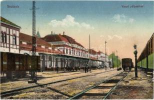 1918 Szolnok, Vasútállomás vonatokkal  (EK)