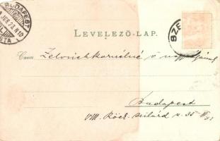 1899 Szekszárd, Garay tér, Törvényszéki épület, Gimnázium, Széchenyi utca. Kapható Báter Jánosnál, f...