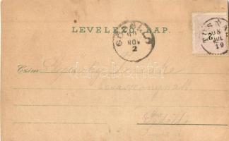 1898 Esztergom, Bazilika prímási palota, Takarékpénztár, üzletek, Prímás kert. Schwidernoch Károly m...