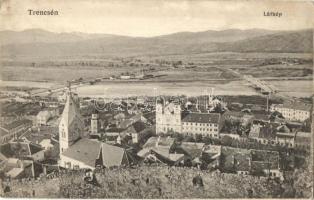 Trencsén, Trencín; látkép, templomok. Gansel Lipót 54. sz. / general view, churches (EK)