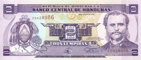 Honduras 1994+2000. 2L (2x) klf évszámmal T:I