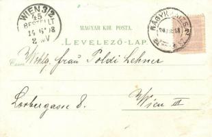 1898 Sopron, Oedenburg; Felső leányiskola, színház, Megyeház és Deák tér, laktanya, Kaszinó, Városhá...