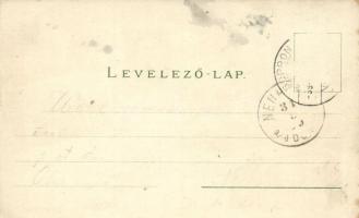 1899 Sopron, Oedenburg; Felső leányiskola, színház, Megyeház és Deák tér, laktanya, Kaszinó, Városhá...