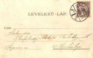 1901 Sopron, Oedenburg; Széchenyi tér, Domonkos templom. L. F. Kummert Nr. 6199. litho s: Götczinger...