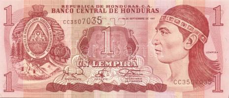 Honduras 1997-2003. 1L (3x) klf évszámokkal, 5L (1x) T:I