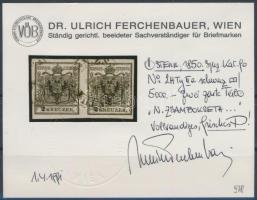 2kr HP IIIa black "N.ZSÁMBOKRÉTH" Certificate: Ferchenbauer 2kr HP IIIa fekete "N.ZSÁ...
