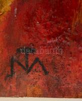 TM jelzéssel: Fej. Olaj, falemez, 54×41 cm