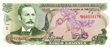 Costa Rica 1981+1989. 5C (2x) klf évszámmal T:I