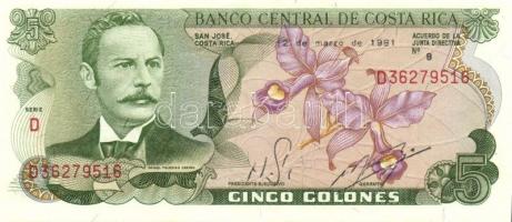 Costa Rica 1981+1989. 5C (2x) klf évszámmal T:I