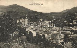 Selmecbánya, Schemnitz, Banska Stiavnica; látkép. Joerges kiadása / panaorama view