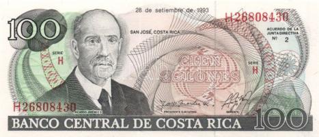 Costa Rica 1993.9.28. 100C T:I