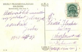 1940 Szatmárnémeti, Satu Mare; bevonulás Müller üzletével / entry of the Hungarian troops, shop (EK)