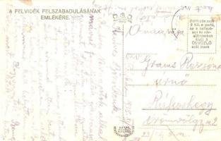 1938 Párkány, Stúrovó, Gockern; bevonulás a díszkapu alatt / entry of the Hungarian troops under the...