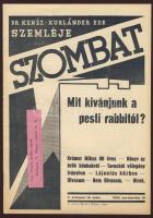 1932 Szombat folyóirat