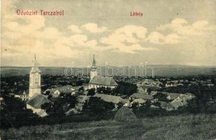 Tarcal, látkép, templomok. W. L. Bp. 2415. Kardos János kiadása (kis szakadás / small tear)